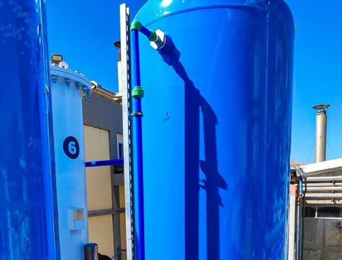 Installation of equipment and piping in the New Biogas Desulfurization Unit