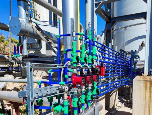 Εγκατάσταση εξοπλισμού και σωληνώσεων στη  Νέα Μονάδα Αποθείωσης Βιοαερίου