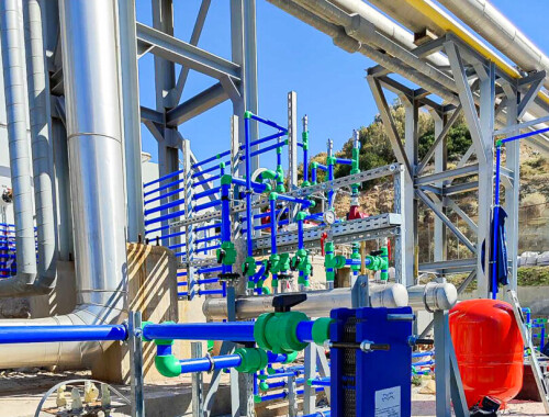 Εγκατάσταση εξοπλισμού και σωληνώσεων στη  Νέα Μονάδα Αποθείωσης Βιοαερίου